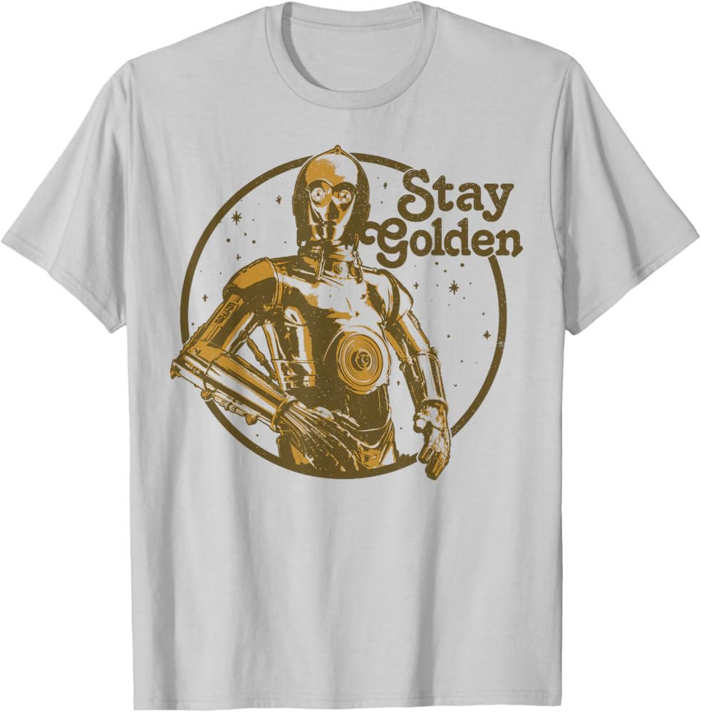 Star Wars C-3PO Golden Star T-Shirt | Amazon (US)