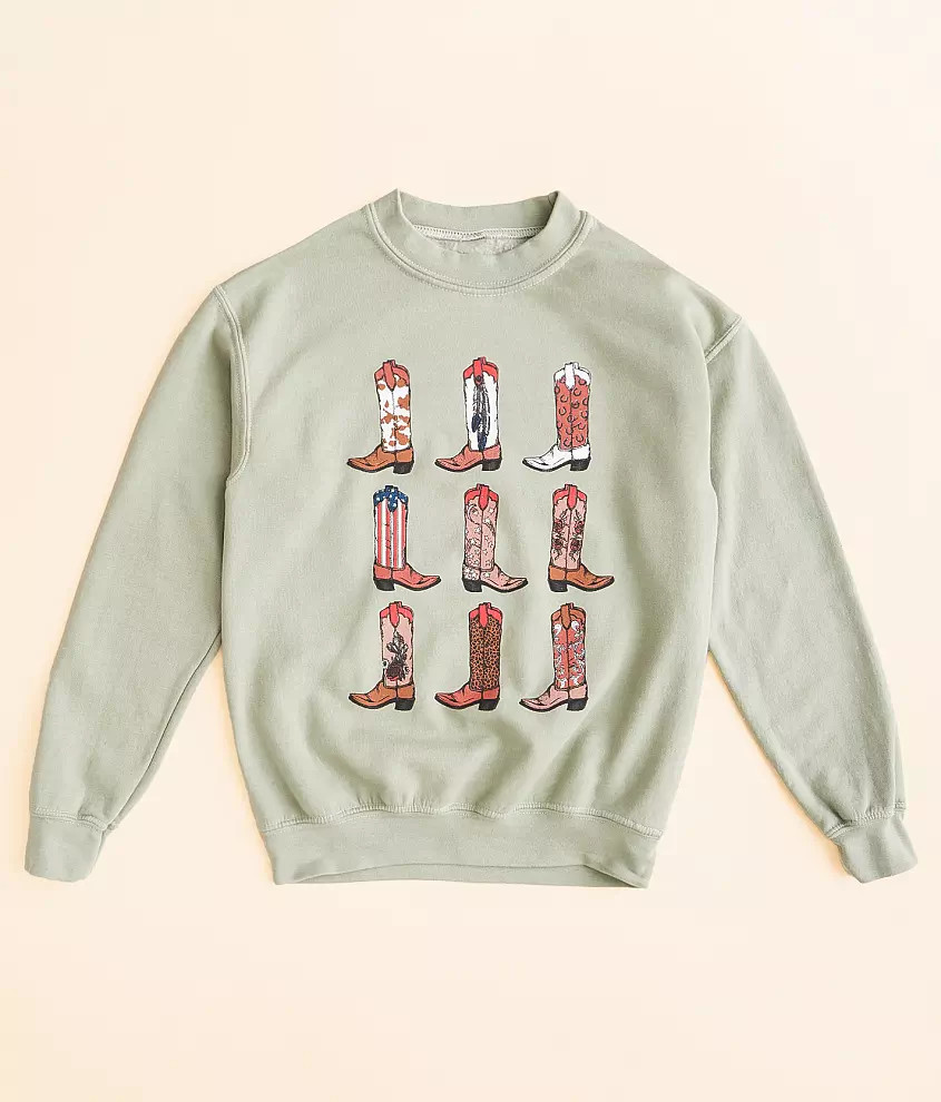 Girls - Cowgirl Boots Pullover | Buckle