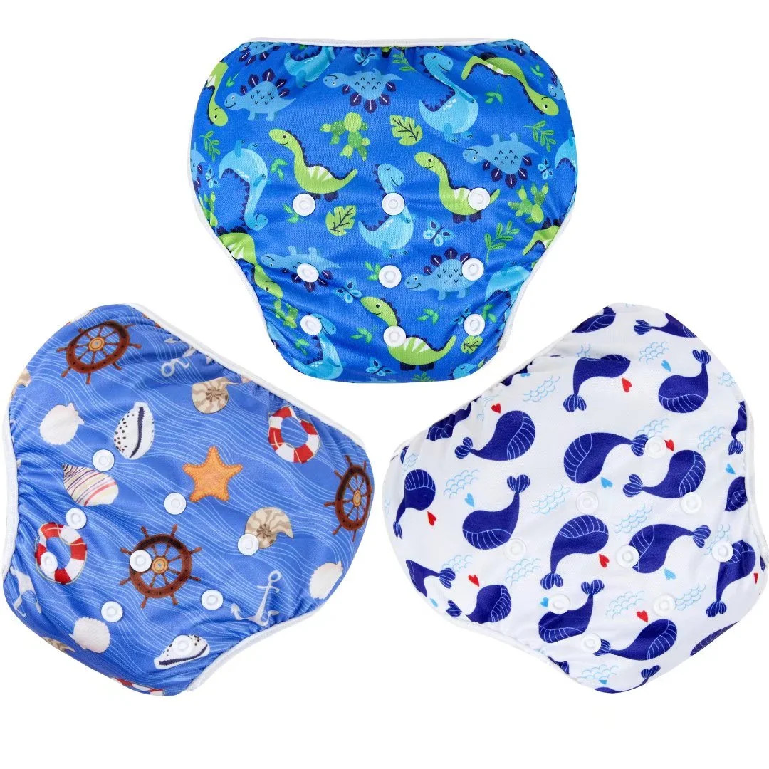 Langsprit 3 Pack Swim Diaper for Baby & Toddle, Reuseable Washable Diaper Swim for Boys and Girls... | Walmart (US)