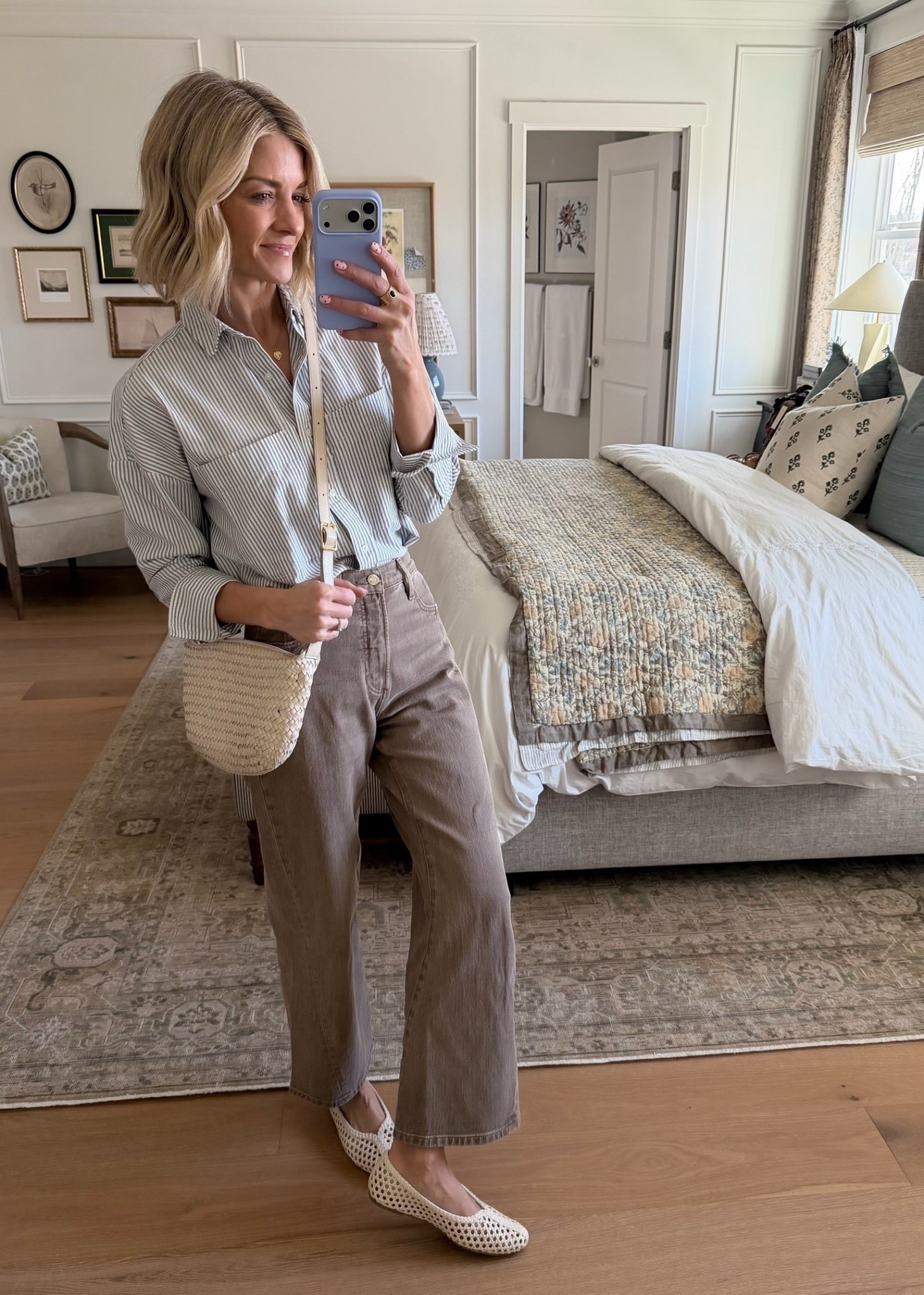 This boxy Oxford shirt has been a closet staple for me for a few years now! The prettiest pinstripe and can be dressed up or down. 

#LTKgrwm #LTKootd