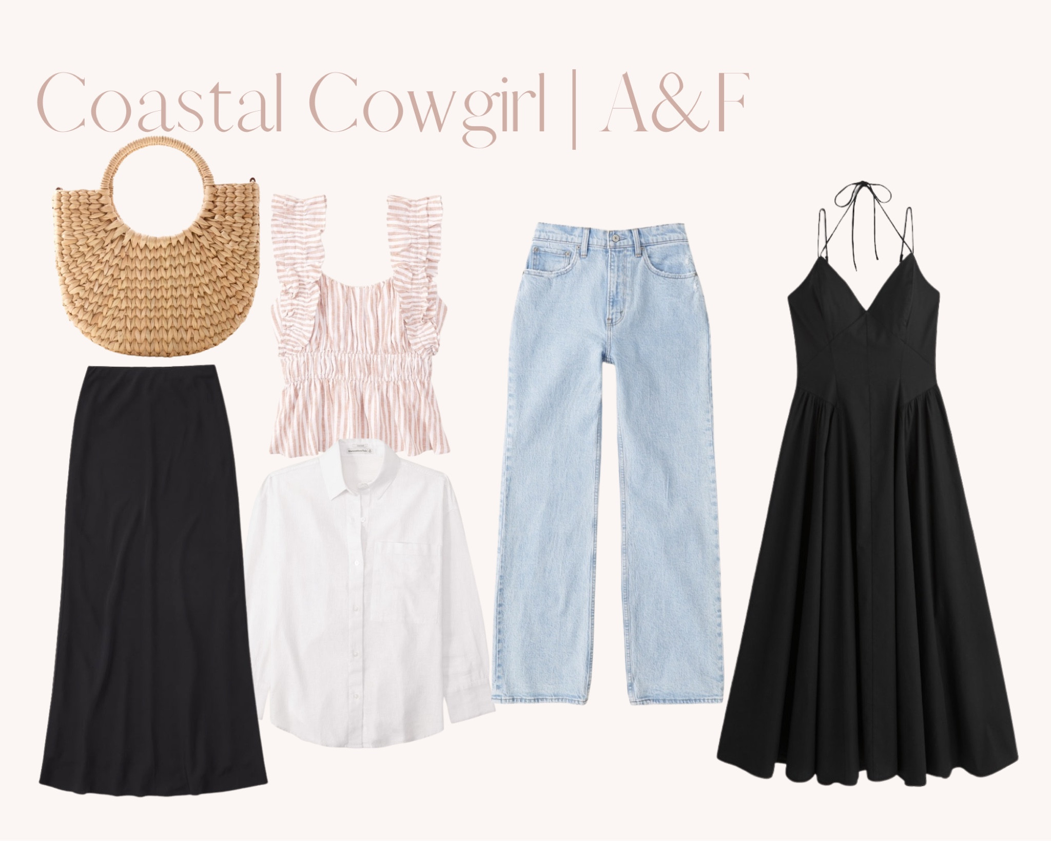 Dark elements tied onto the coastal cowgirl aesthetic from A&F🖤

#LTKSeasonal #LTKunder100 #LTKstyletip