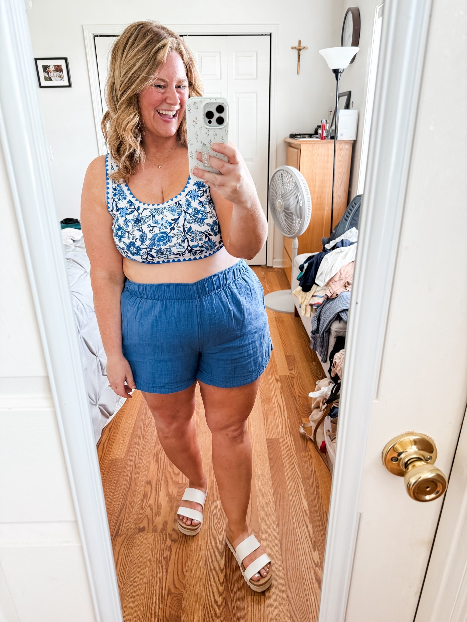 Beach outfit! I love this swimsuit from Amazon- I’m wearing an XXl (sized up one).  Gauze shorts are a large and so comfy 

#LTKSeasonal #LTKMidsize #LTKSwim