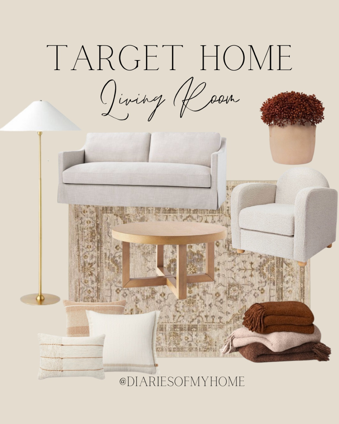 Target Home Finds for a Living Room! I have this same rug in my own bedroom and love it so much! #livingroom #livingroomideas #livingroomdesign


#livingroomdecor #targetfinds #target #targetstylehome #targethomedecor #mcgee #hearthandhand #backinstock #homeinspo #rugs #arearug #livingroomrug #affordablerugs #lamp #targetlamp #chair #targetfurniture #targetaccentchair #lookforless #neutralhome #neutrallivingroom #aesthetic #transitionallivingroom #familyroom #bonusroom #playroom #homeideas #moodboard #designboard #pillows #throwpillows #newattarget #boucle #knit #fringe #brass #white #latina #dallas #modernclassic #organicmodern 

#LTKhome #LTKSeasonal #LTKunder100
