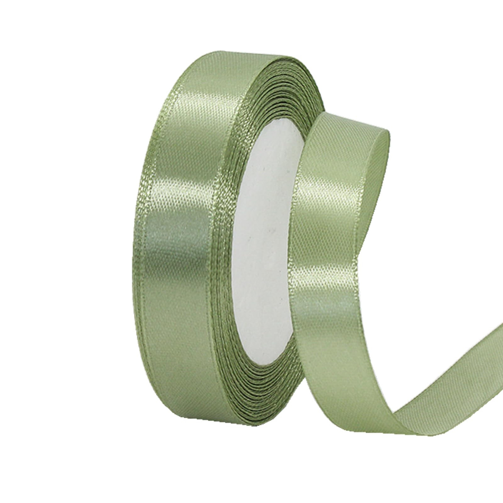 15mm Sage Green Ribbon for Gift Wrapping 22M，Single-Sided Satin Ribbon Christmas Ribbion Gift W... | Amazon (UK)