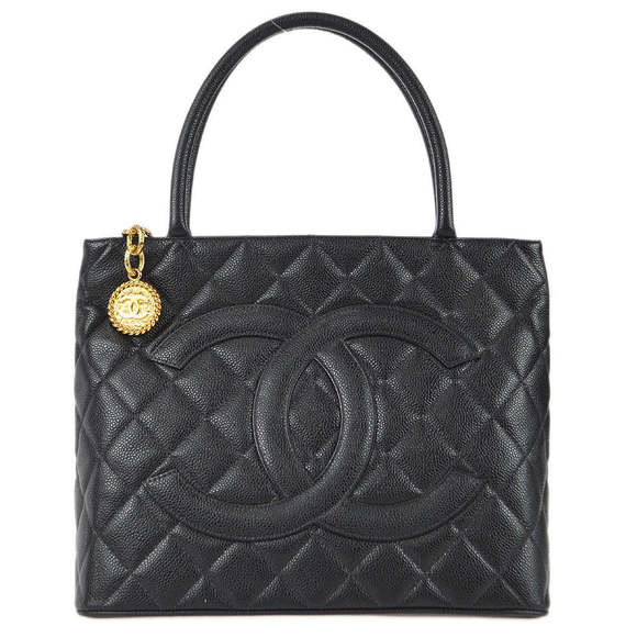 CHANEL 2003-2004 Medallion Tote Black Caviar 78342 | Poshmark