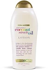 OGX Extra Creamy + Coconut Miracle Oil Ultra Moisture Body Lotion with Vanilla Bean, Fast-Absorbi... | Amazon (US)
