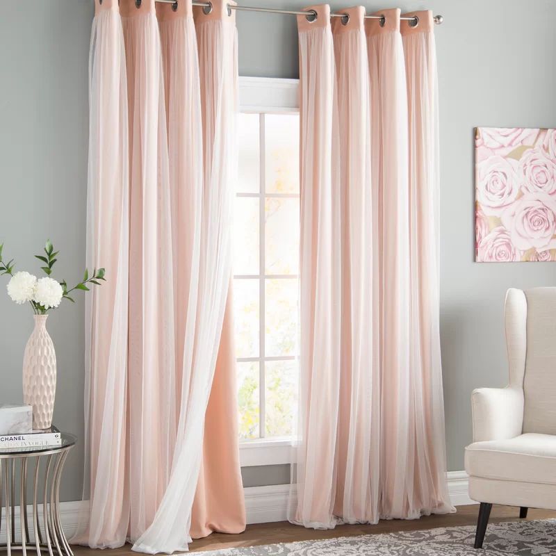 Arsu Solid Room Darkening Grommet Curtain Panels | Wayfair North America