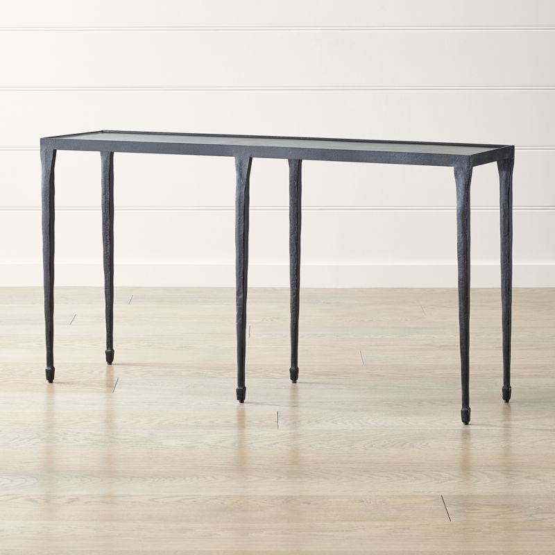 Silviano Iron Console Table + Reviews | Crate and Barrel | Crate & Barrel