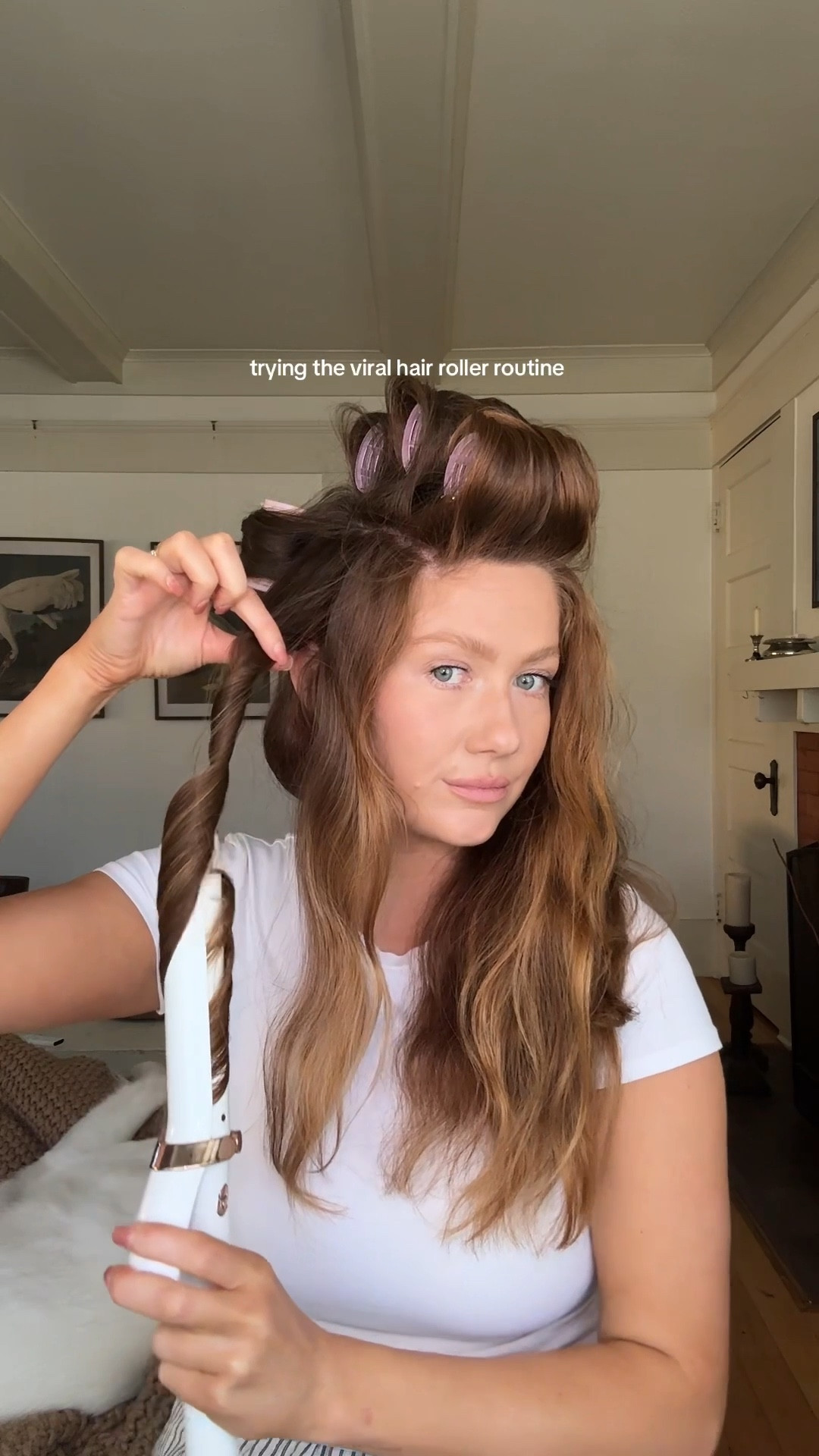 Trying the roller tutorial that’s going viral on TikTok right now! 