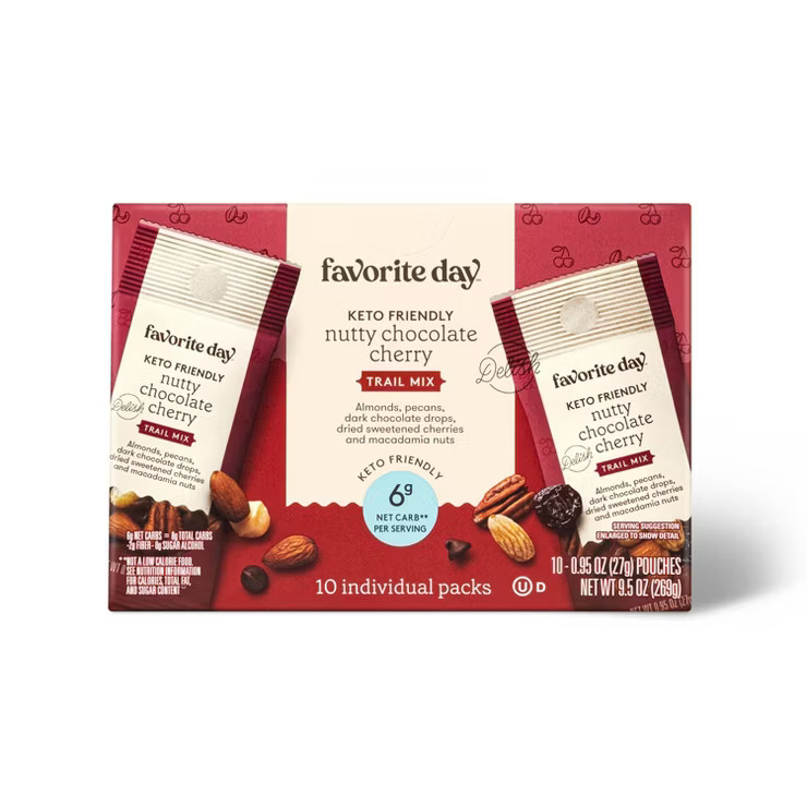 Keto Friendly Nutty Chocolate Cherry - 10ct - Favorite Day™ | Target