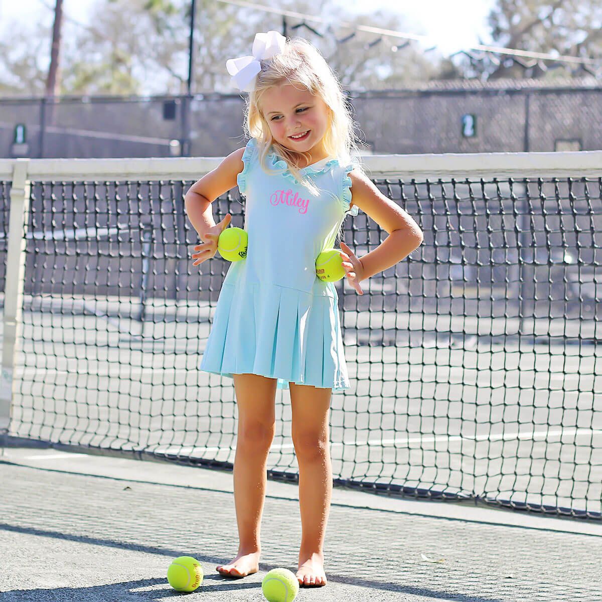 Light Blue Ruffle Tennis Dress | Classic Whimsy