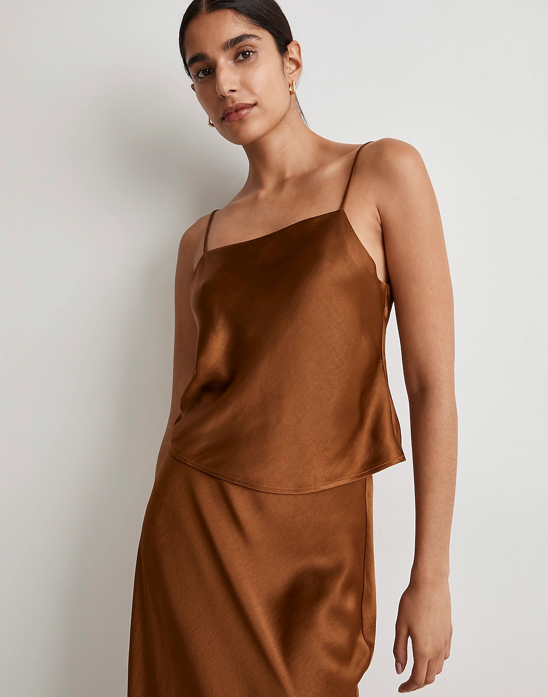 Satin Square-Neck Cami | Madewell