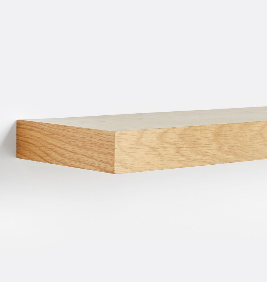 Floating Wood Shelf with 2" Height | Rejuvenation