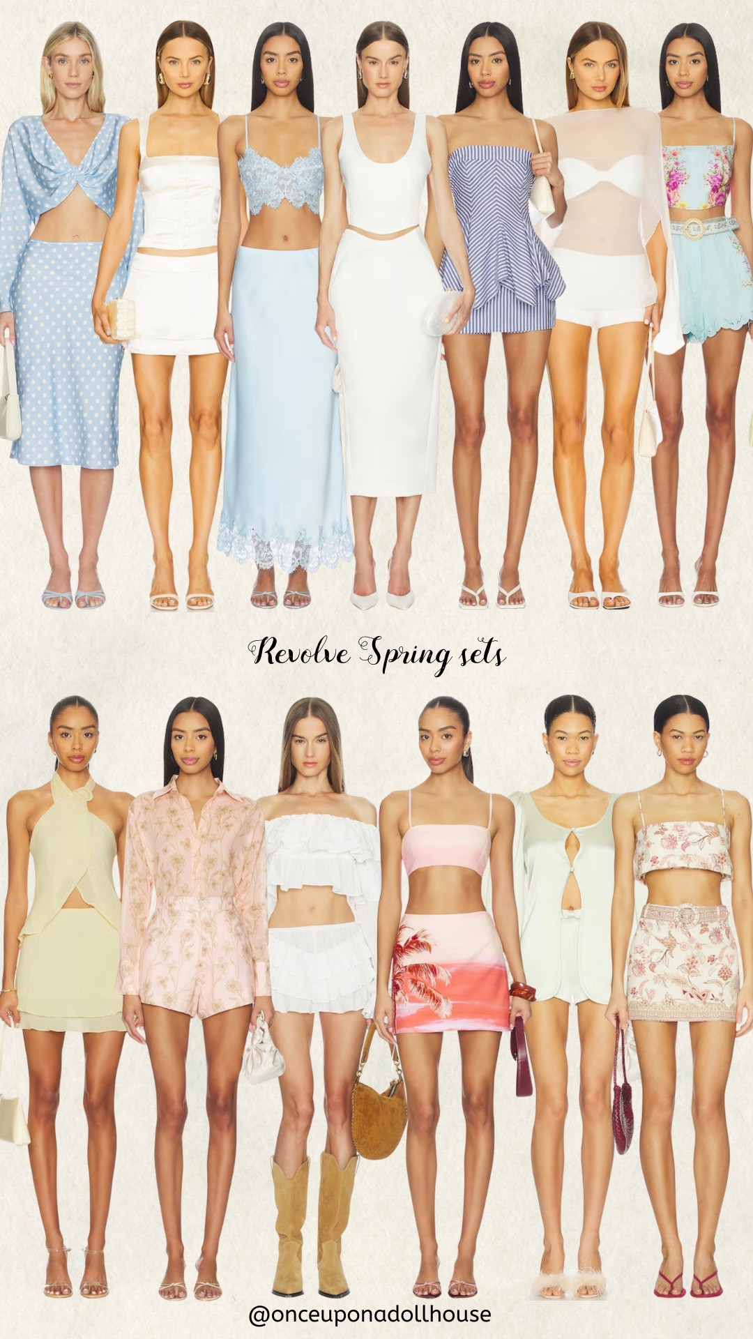 Revolve Spring Sets! 

Top, skirt, shorts, blouse

#LTKSeasonal #LTKSpringSale #LTKootd