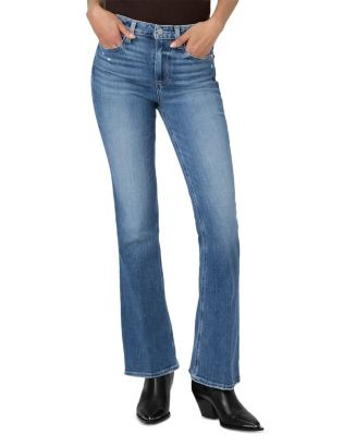 PAIGE Petites Laurel Canyon High Rise Bootcut Jeans in Rock Show Distressed  | Bloomingdale's Wom... | Bloomingdale's (US)