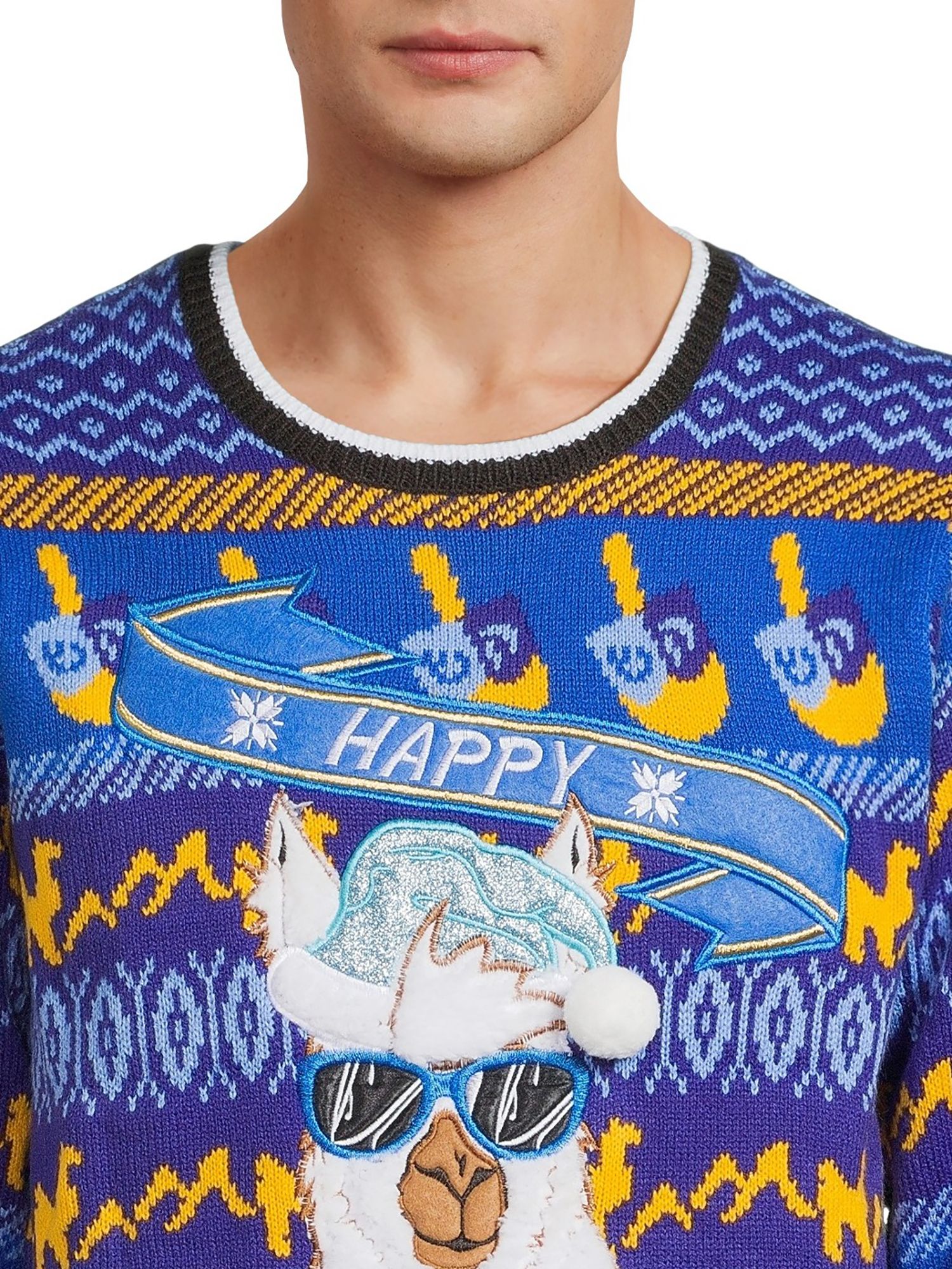 Jolly Sweaters Men's and Big Men's Ugly Christmas Sweater, Sizes S-3XL - Walmart.com | Walmart (US)