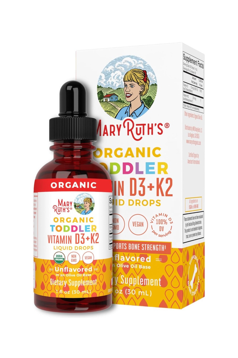 MaryRuth's Vitamin D3 | K2 | Drop | Liquid Supplement for Toddlers | Kids for Calcium Absorption Strong Bones | Vegan | Non-GMO | Gluten Free | 1 Fl Oz

#vitamind3 #kidsvitamins #winterwellness 

#LTKbaby #LTKGiftGuide #LTKkids
