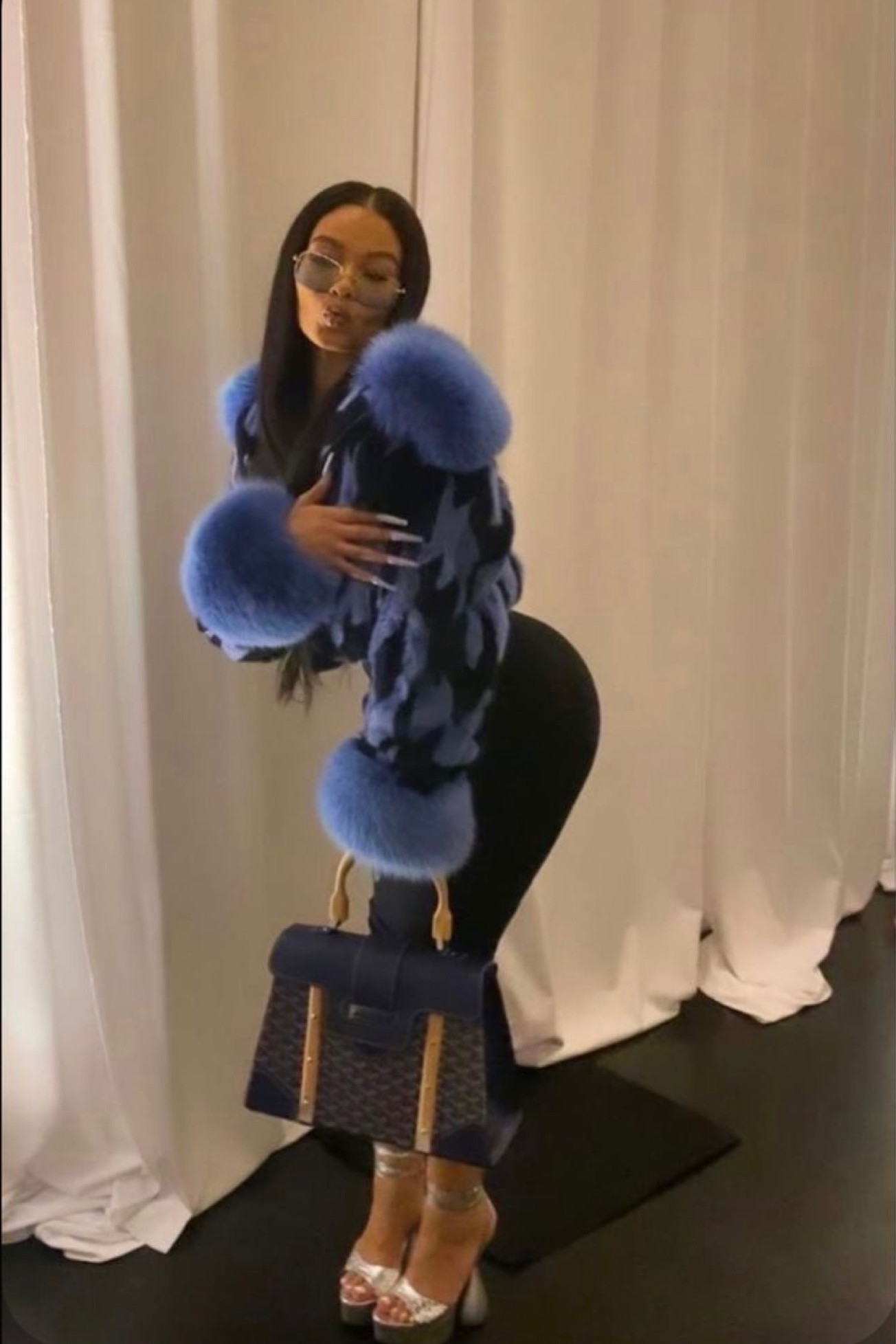 Day 2 of Anything But Pink with India Love 💙 she’s wearing a beautiful fur cuff and collar coat from Daniel’s Leather NY, with Goyard Saigon handbag. Linked in this post are some mid-luxury priced items I would style to match this energy. We love a good fur so there’s plenty of that. Step up your luxury handbag game just a w and get into the JW Anderson bags. They’re to die for. 🤭

#LTKFind #LTKSeasonal #LTKstyletip