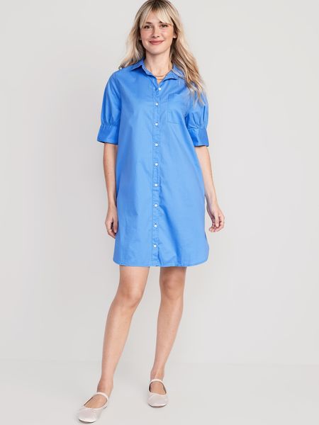 Short-Sleeve Shirt Dress for Women | Old Navy (US)