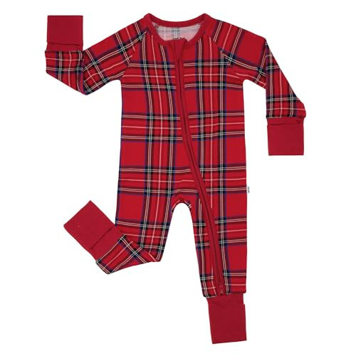 Little Sleepies Christmas Pajamas for Baby Boys & Girls, Viscose from Bamboo Newborn Pajamas, Family Matching Christmas PJs, Holiday Plaid, 6-12 months | Amazon (US)
