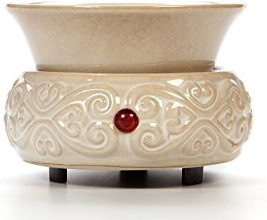 Hosley Cream Ceramic Electric Wax Warmer Ideal for Spa and Aromatherapy Use Brand Wax Melts and C... | Amazon (US)