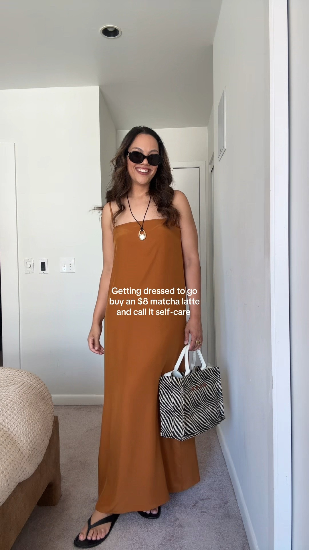 Summer outfits idea! 

-Reformation burnt orange long silk maxi dress, I have a large 
-Marni zebra print straw bag. 
-Celine Triomphe black rounded sunglasses.

#LTKsummer #LTKdresses #LTKstyletip