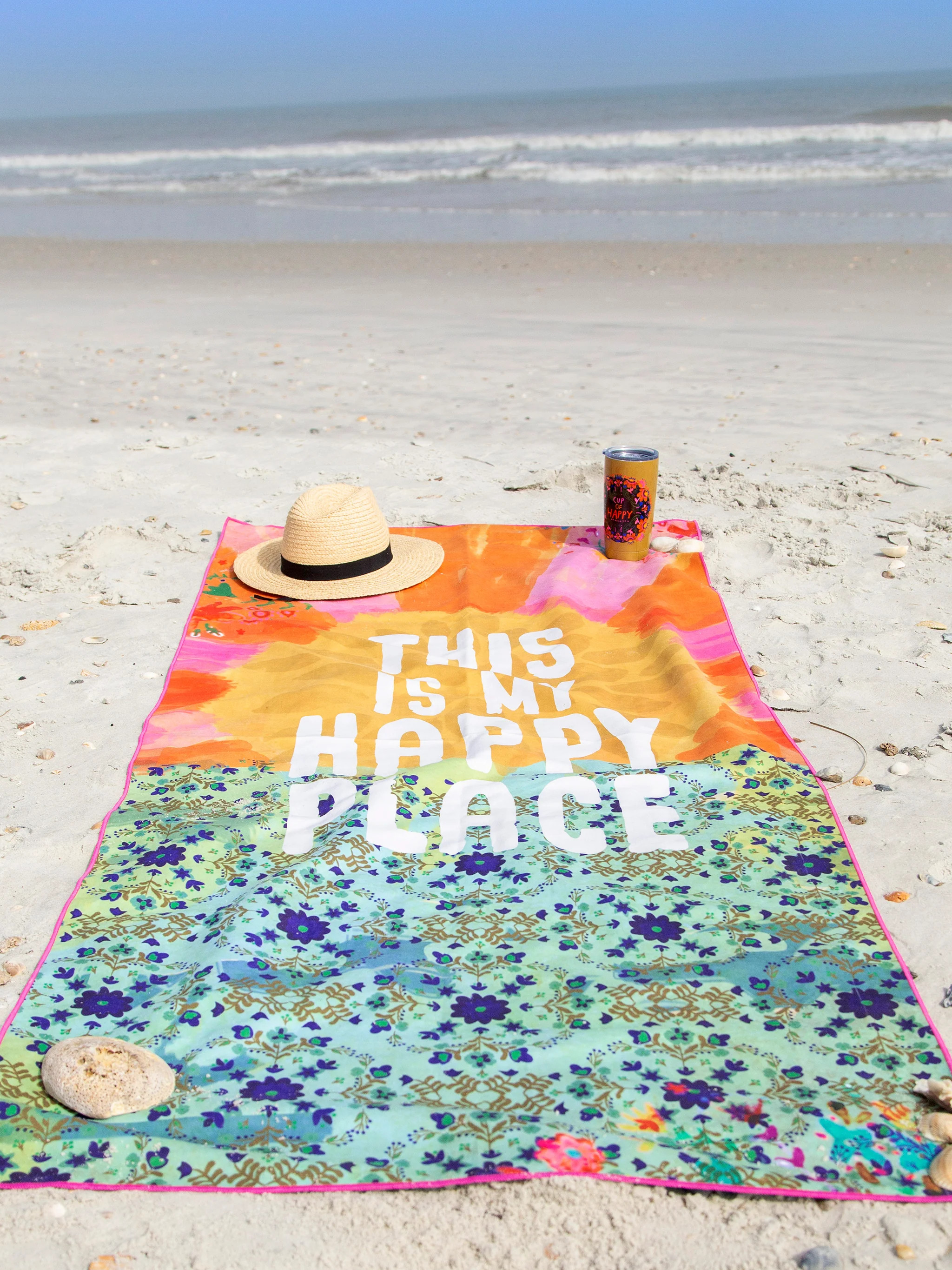Double-Sided Microfiber Beach Towel | Natural Life