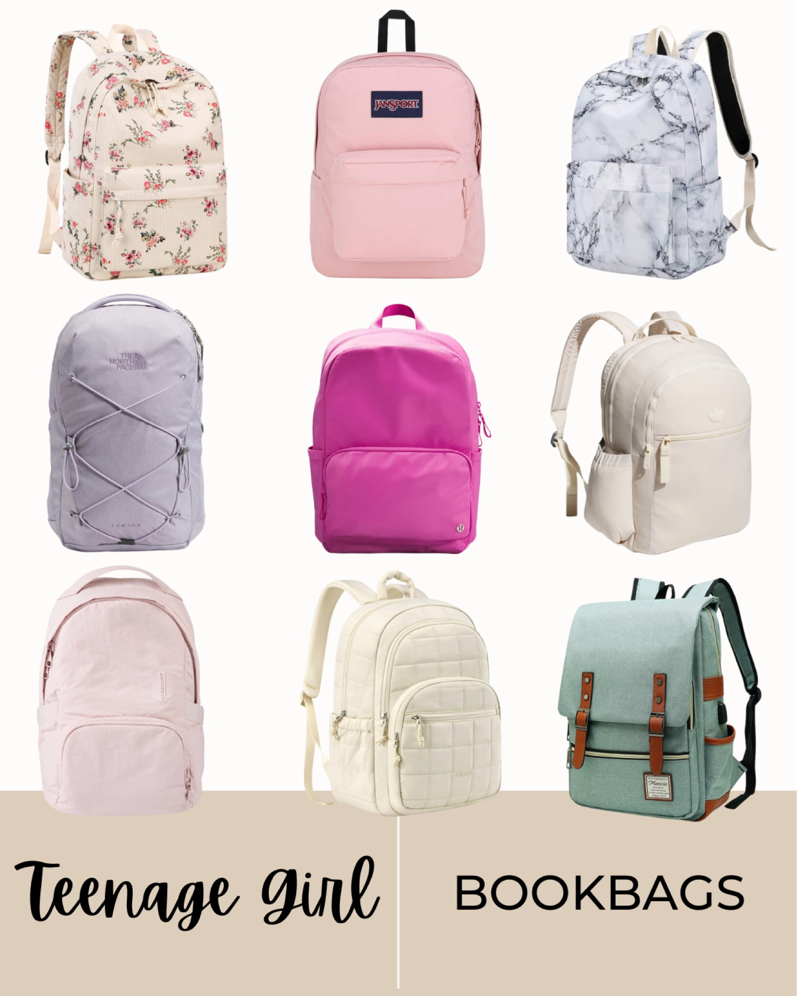 Teenage girl backpacks, book bags, affordable, green, white, neutral, pink, hot pink 

#LTKFindsUnder100 #LTKSeasonal #LTKBacktoSchool