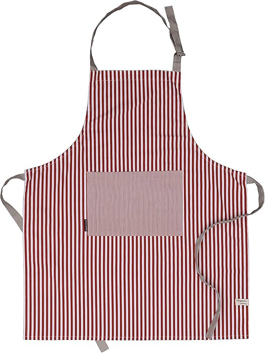 AMOUR INFINI Cotton Aprons for Women with Pockets Adjustable Strap and Waist Ties Washable Printe... | Amazon (US)