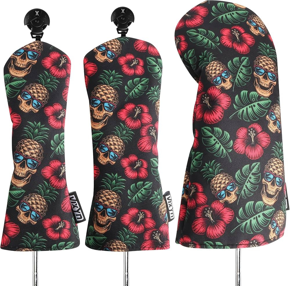 Golf Club Covers - 3 Pack Golf Club Head Covers for Driver, Woods and Hybrid - Driver Headcover t... | Amazon (US)