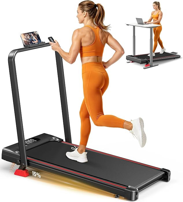 Portable Walking Pad Treadmill for Home,Walking Pad with Incline and Handle Bar,3.0HP Quiet Under... | Amazon (US)