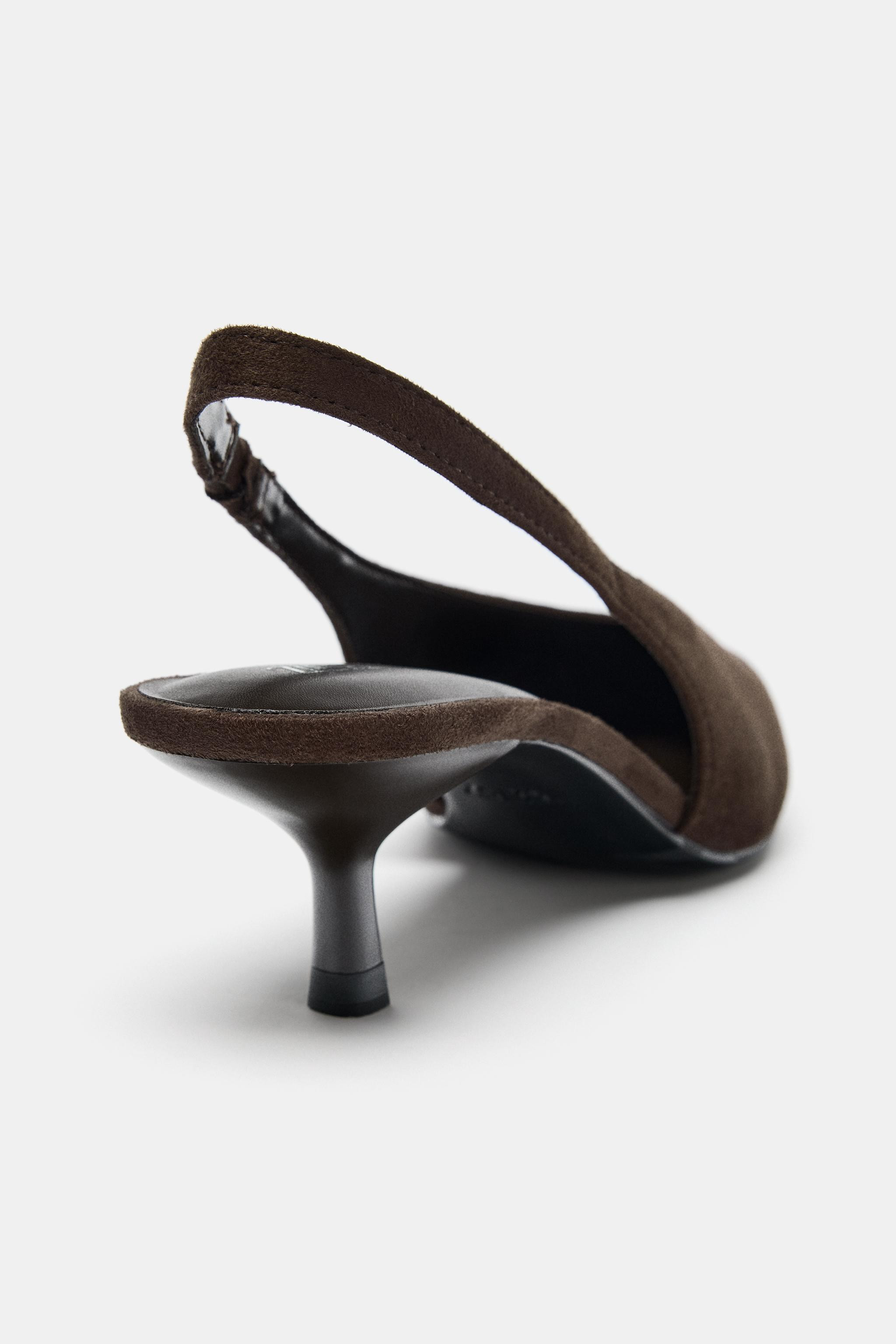 KITTEN HEEL SLINGBACK SHOES | Zara US