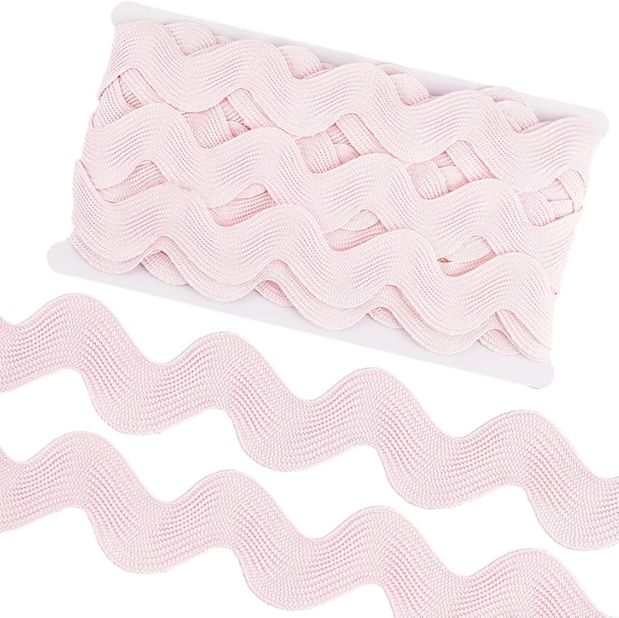 GORGECRAFT 10 Yard 1.58 Inch Pink Rick Rack Trim for Sewing Jumbo RIC Rac Ribbon Rickrack Zig Zag... | Amazon (US)