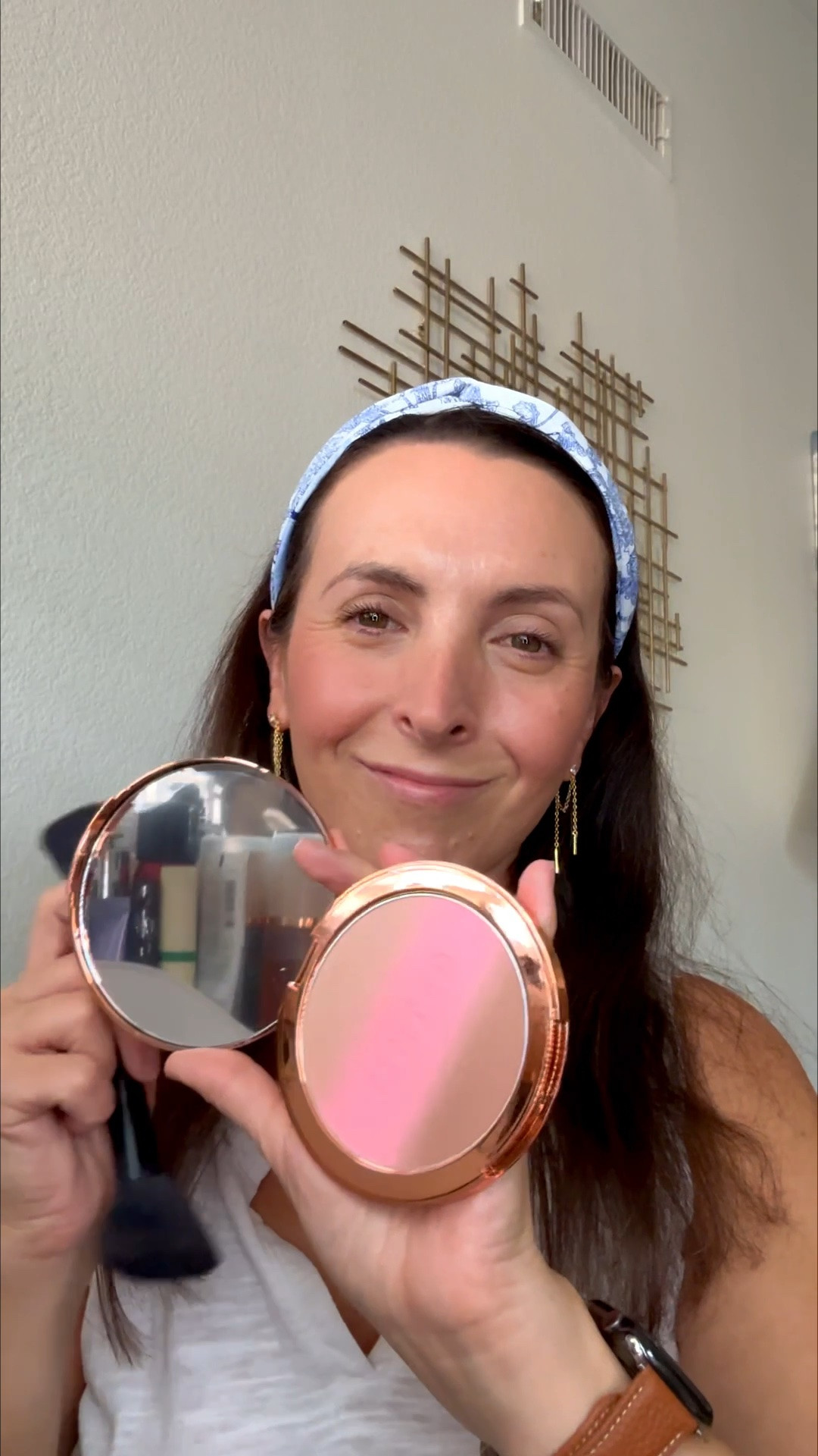 My face needed a little LIFE 😂🤎 This is one of my favorite blush + bronzer combos because you get two bronzer shades AND a pretty pinky blush all in one compact. I love mixing them together and applying it high on my cheekbones for that lifted, naturally sun-kissed look. ✨

And the difference between the two sides?! 👀

Shop my shade, Mojave Mirage or the others below.

#LTKgrwm #LTKOver40 #LTKBeauty