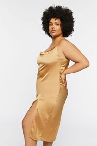 Plus Size Satin Cowl Slip Dress | Forever 21 (US)