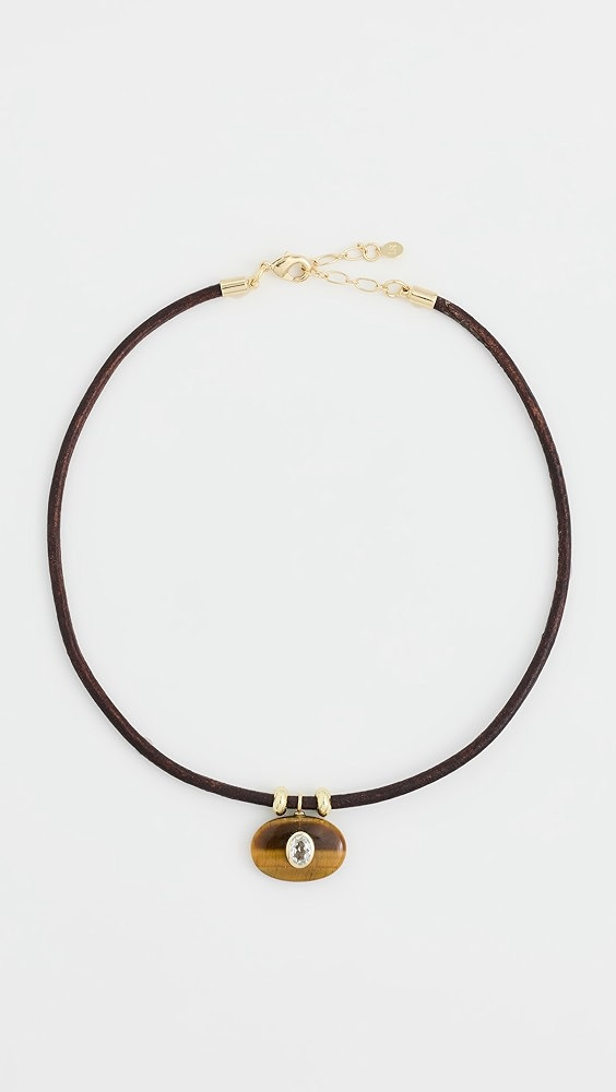 Tiger's Eye Horizontal Treasure Necklace | Shopbop