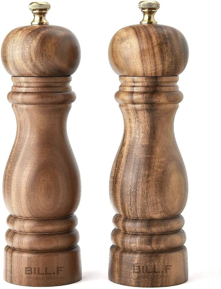 BILL.F Salt and Pepper Grinder Pepper Mill Grinder Pepper Grinders Salt Mill Set of 2 with Adjust... | Amazon (US)
