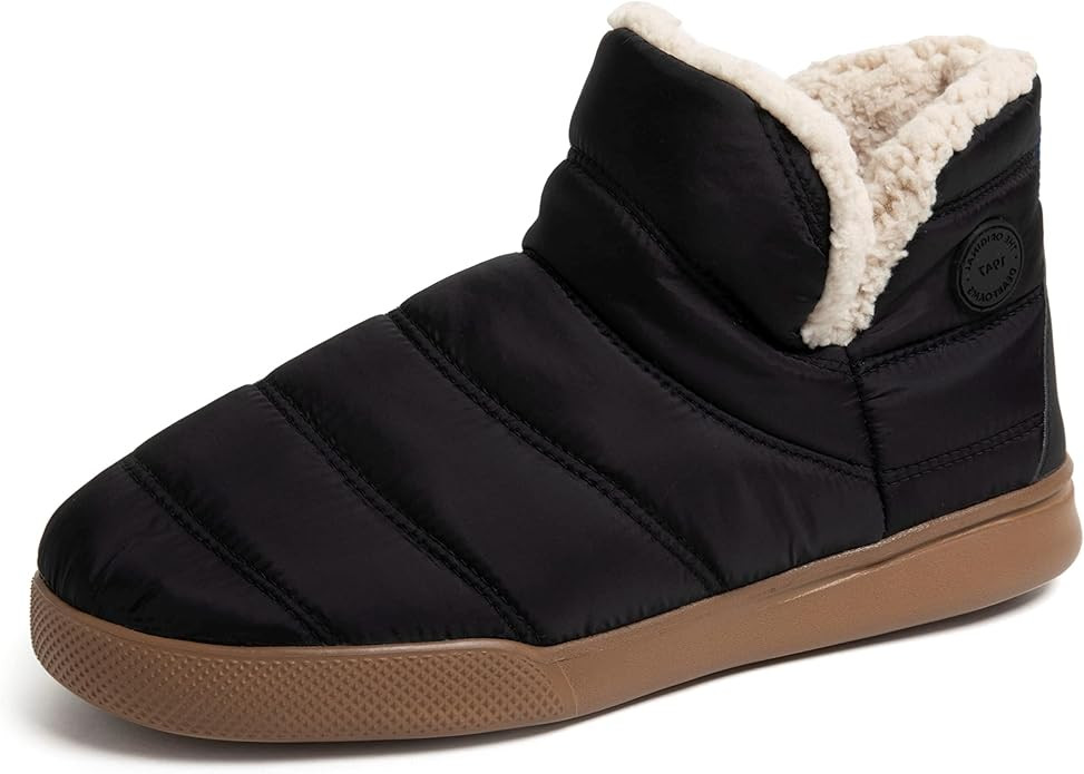 Dearfoams Men's Bryant Nylon Memory Foam Sport Lounge Bootie Slipper | Amazon (US)