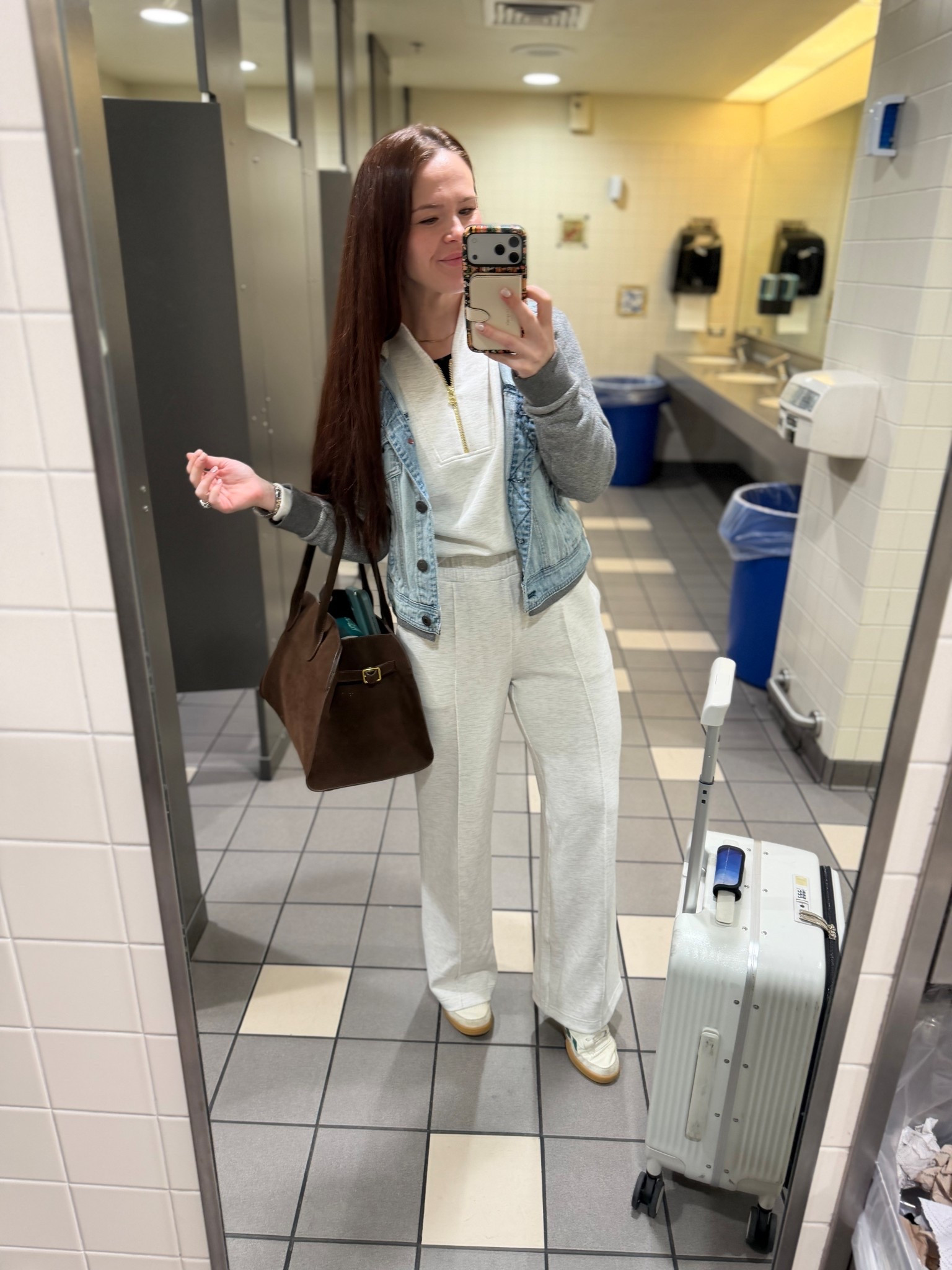 The perfect comfy travel day outfit! Wearing size down in sweatshirt, wearing small pants but should have sized down

#LTKTravel #LTKSeasonal #LTKmomlife