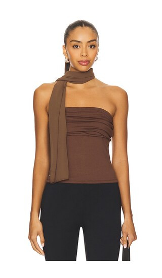 Nataline Top in Brown | Revolve Clothing (Global)