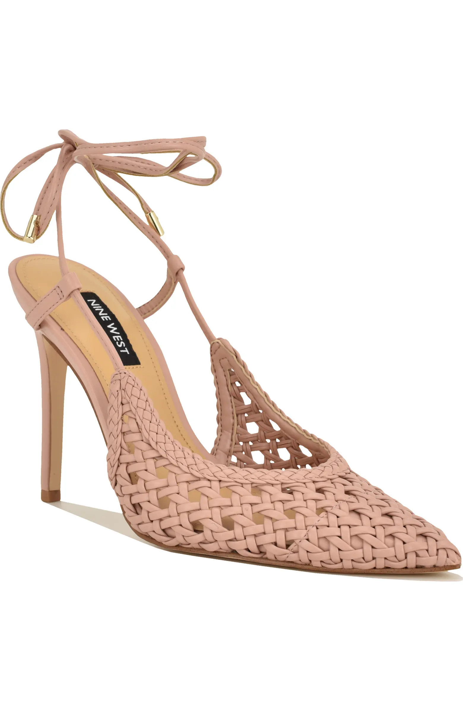 Fessla Ankle Wrap Pointed Toe Pump (Women) | Nordstrom