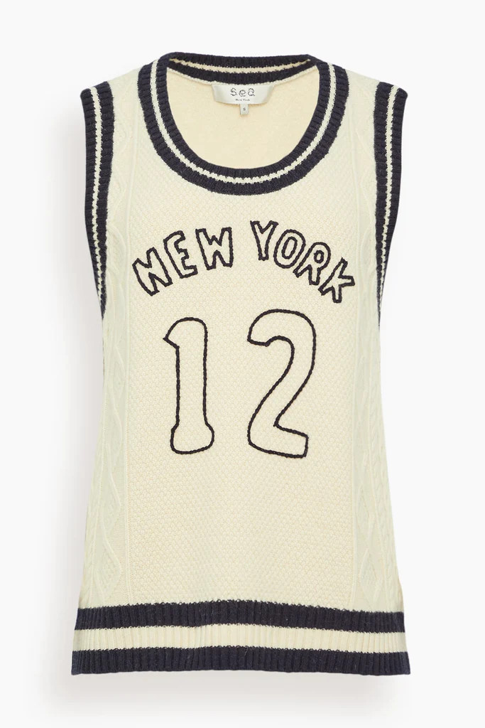 Maren Knit Tank in Cream | Hampden Clothing