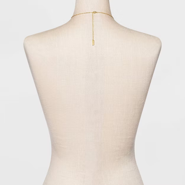 SUGARFIX by BaubleBar 14k Gold Plated Crystal Heart Link Chain Necklace - Gold | Target