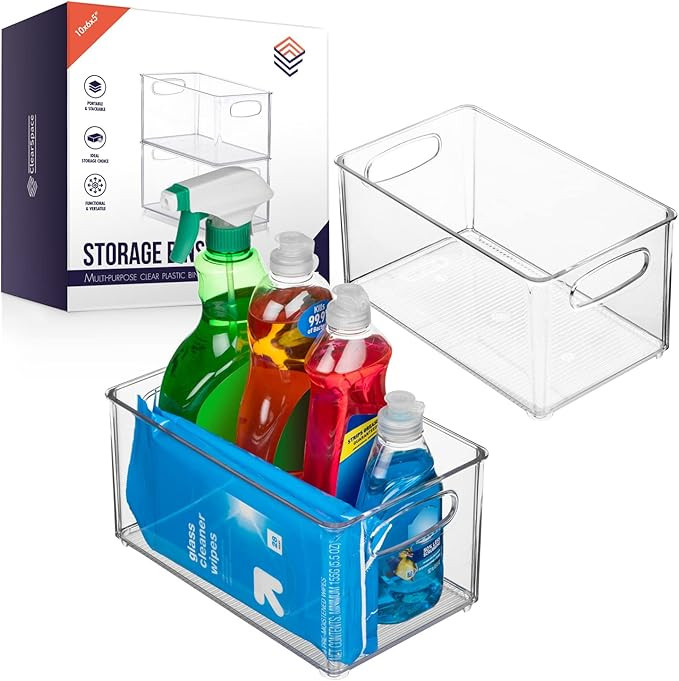 ClearSpace Plastic Pantry Organization and Storage Bins – Perfect Kitchen Organization or Kitch... | Amazon (US)