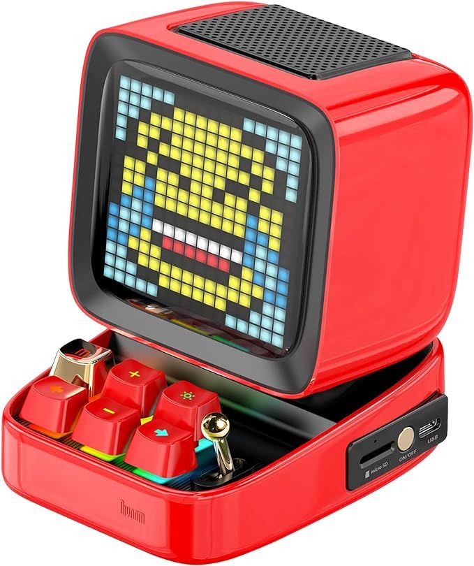 Amazon.com: Divoom Ditoo Retro Pixel Art Game Bluetooth Speaker with 16X16 LED App Controlled Fro... | Amazon (US)