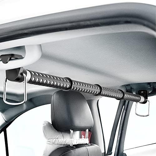 MYSBIKER Car Clothes Hanger Bar, Adjustable Telescoping Bar Vehicle Clothing Rack with 3 sections... | Amazon (US)