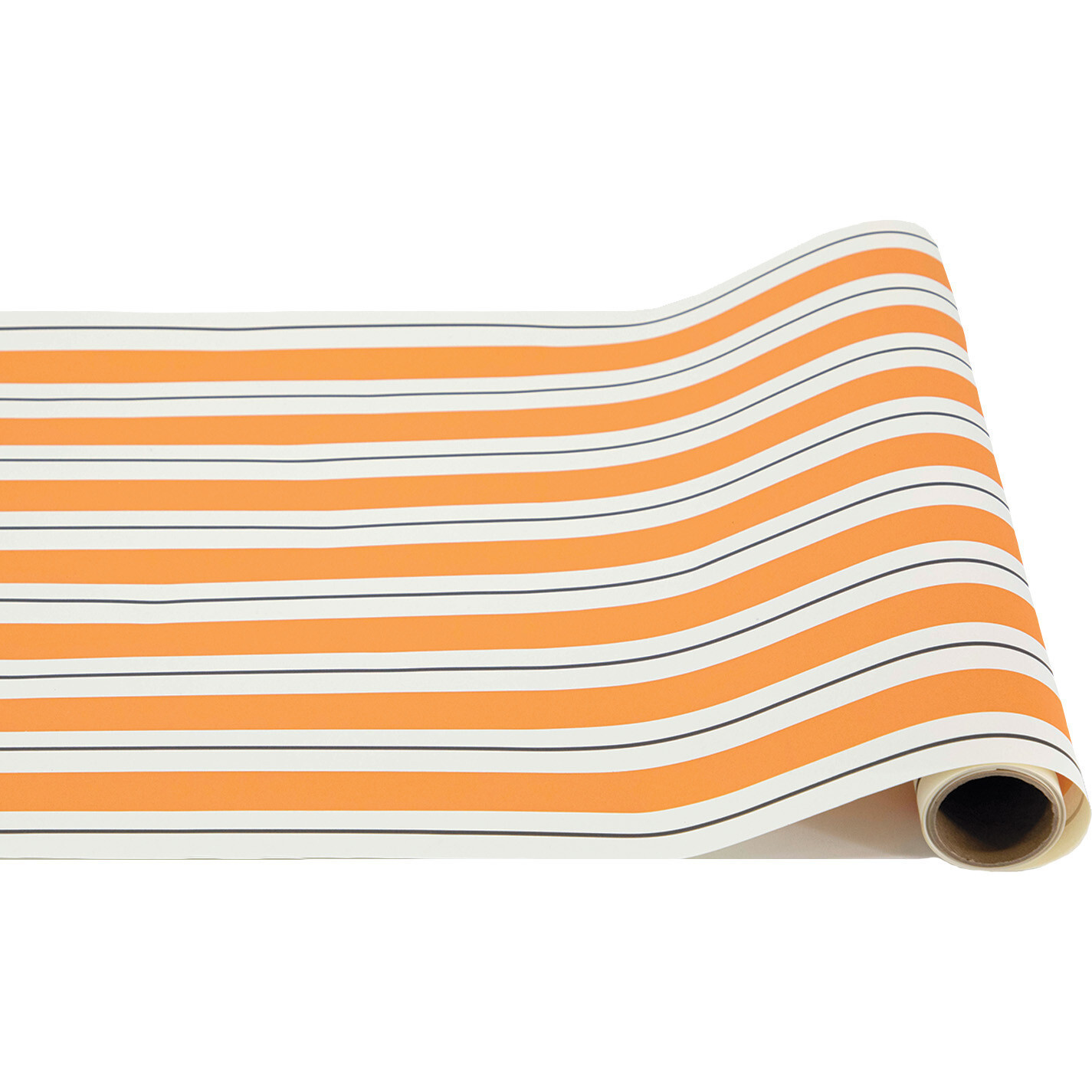 Awning Stripe Runner, Orange, Black And White | Maisonette