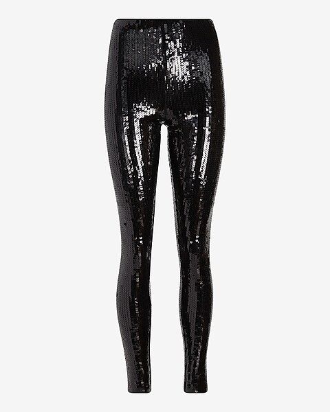 Super High Waisted Sequin Leggings | Express