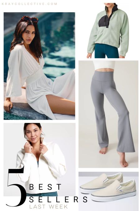 Last weeks best selling links.  The perfect white cover up, my favorite flare leggings, the fleece pullover perfect for spring skiing, an active white zip up, abs a classic pair of vans for Spring.

Spring shoes | active tops | spring outfits | spring style | spring active wear | sneakers

#spring #bestsellers #springoutfits #swimcoverup #springshoes 

#LTKstyletip #LTKFind #LTKtravel