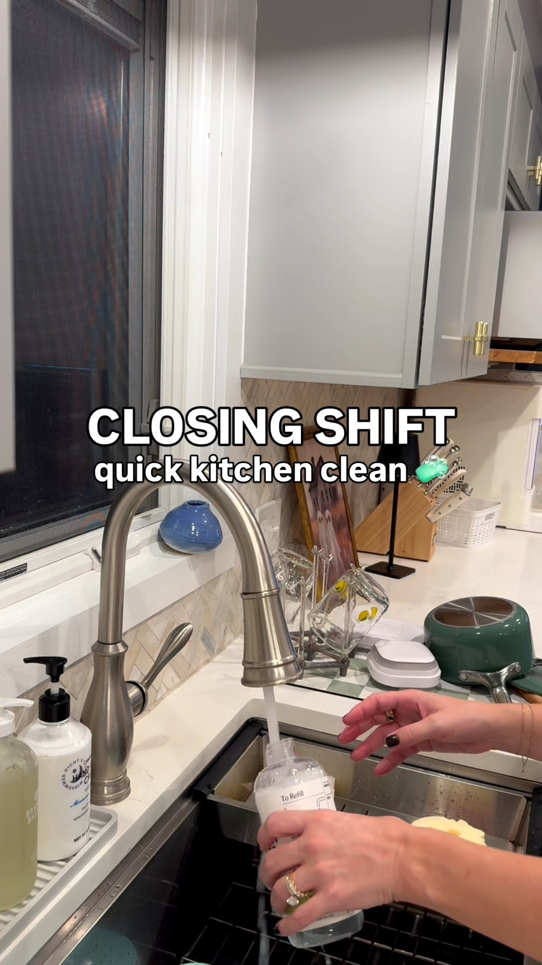 Closing shift - quick kitchen clean before bed! I’m going to try to do this quick clean each night to make the mornings more enjoyable- we’ll see how long it lasts! lol 

#LTKFindsUnder100 #LTKFindsUnder50 #LTKHome